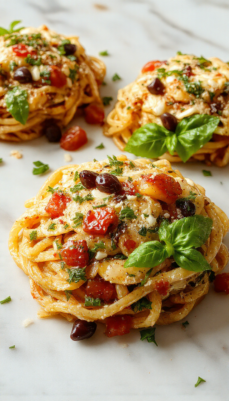 A vibrant plate of 20-Minute Summer Garden Pasta featuring fresh cherry tomatoes, basil leaves, and al dente pasta garnished with grated cheese.
