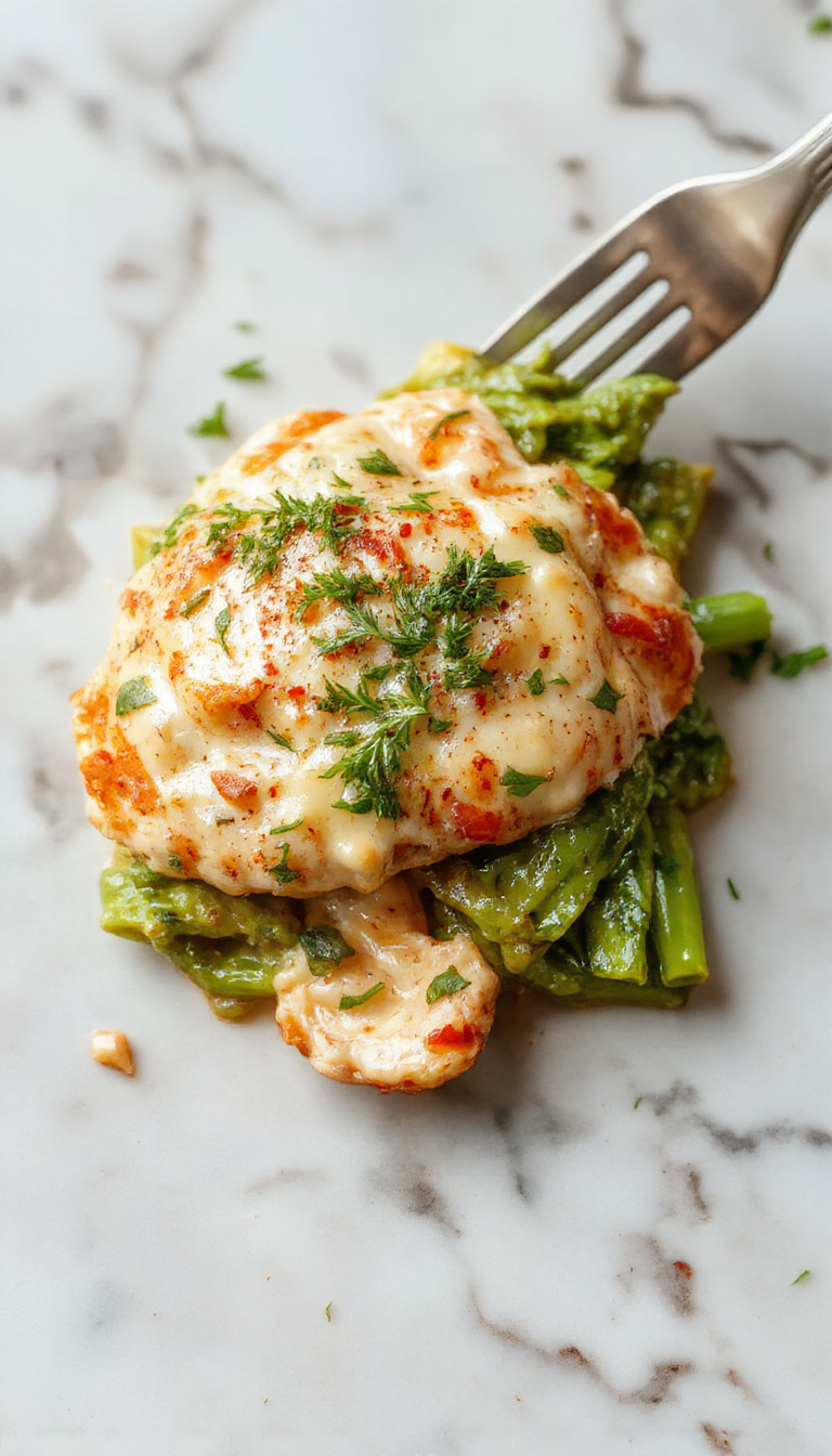 A vibrant plate featuring tender sliced chicken topped with creamy spinach and garlic sauce, garnished with fresh herbs, on a white ceramic plate with a side of roasted vegetables, styled on a rustic wooden table with natural lighting highlighting the textures and colors.