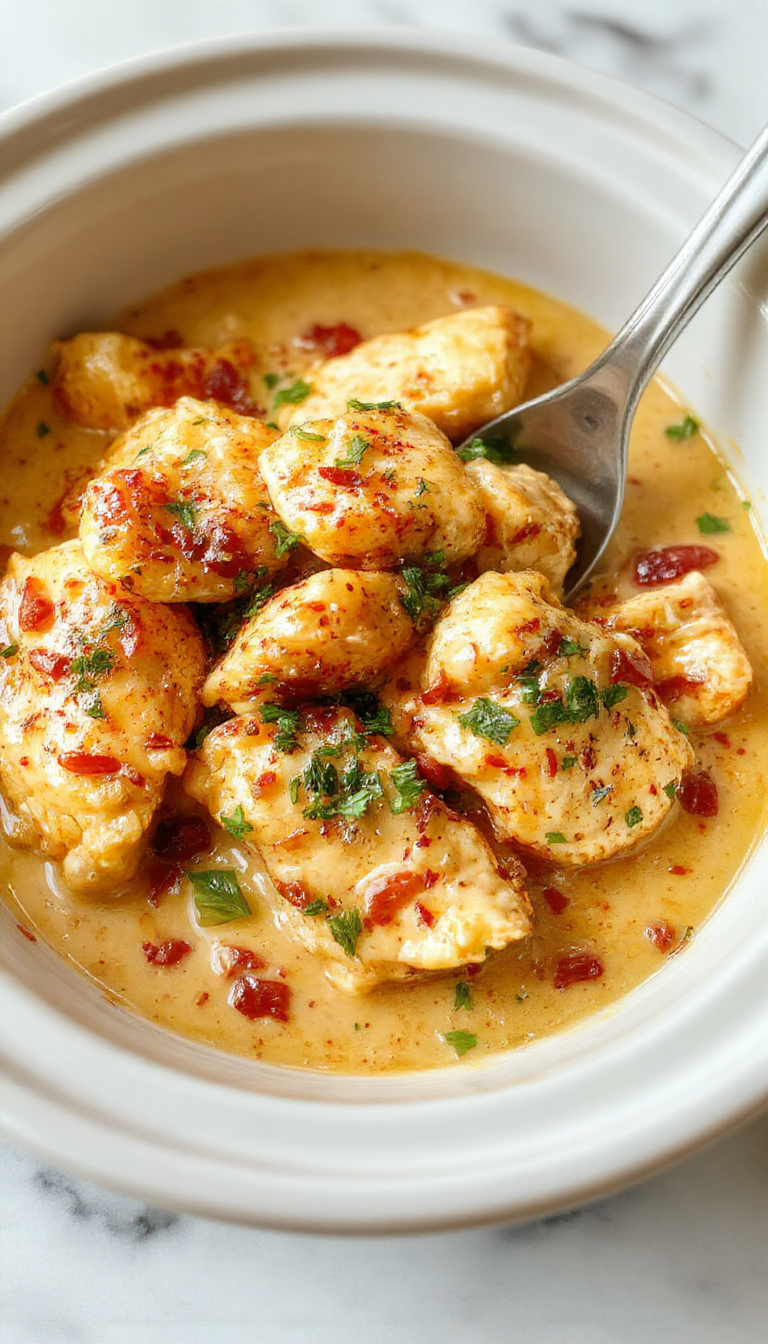 A vibrant white bowl filled with golden, creamy butter chicken garnished with fresh cilantro, surrounded by a rustic wooden table, with naan bread and rice on the side, the dish looks rich and inviting with a smooth sauce coating tender chicken pieces.