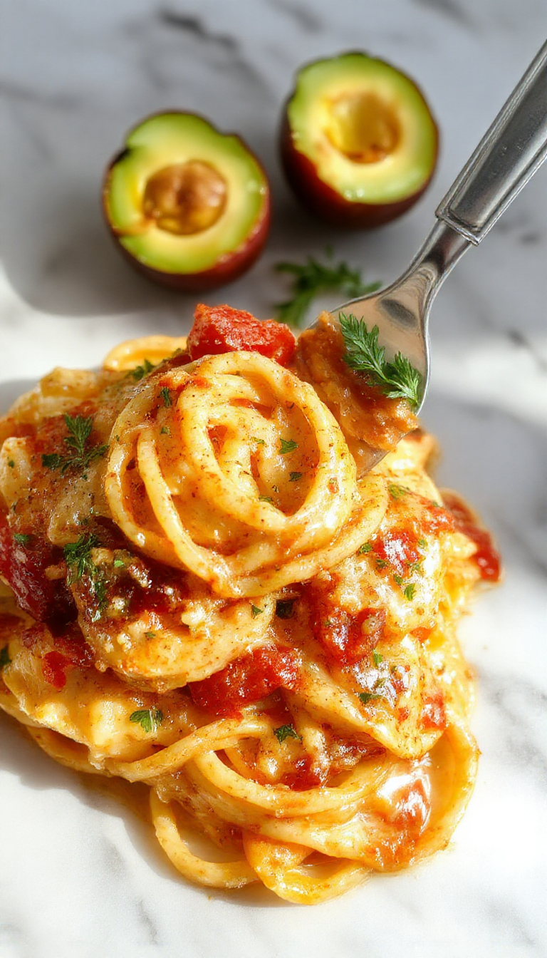 A vibrant plate of creamy garlic tomato pasta featuring al dente spaghetti coated in a rich, luscious sauce. Garnished with fresh basil and grated Parmesan cheese, the dish is beautifully plated on a white ceramic plate with a rustic wooden background, showcasing the vibrant red tomatoes, green garlic herbs, and creamy white sauce for an appetizing presentation.