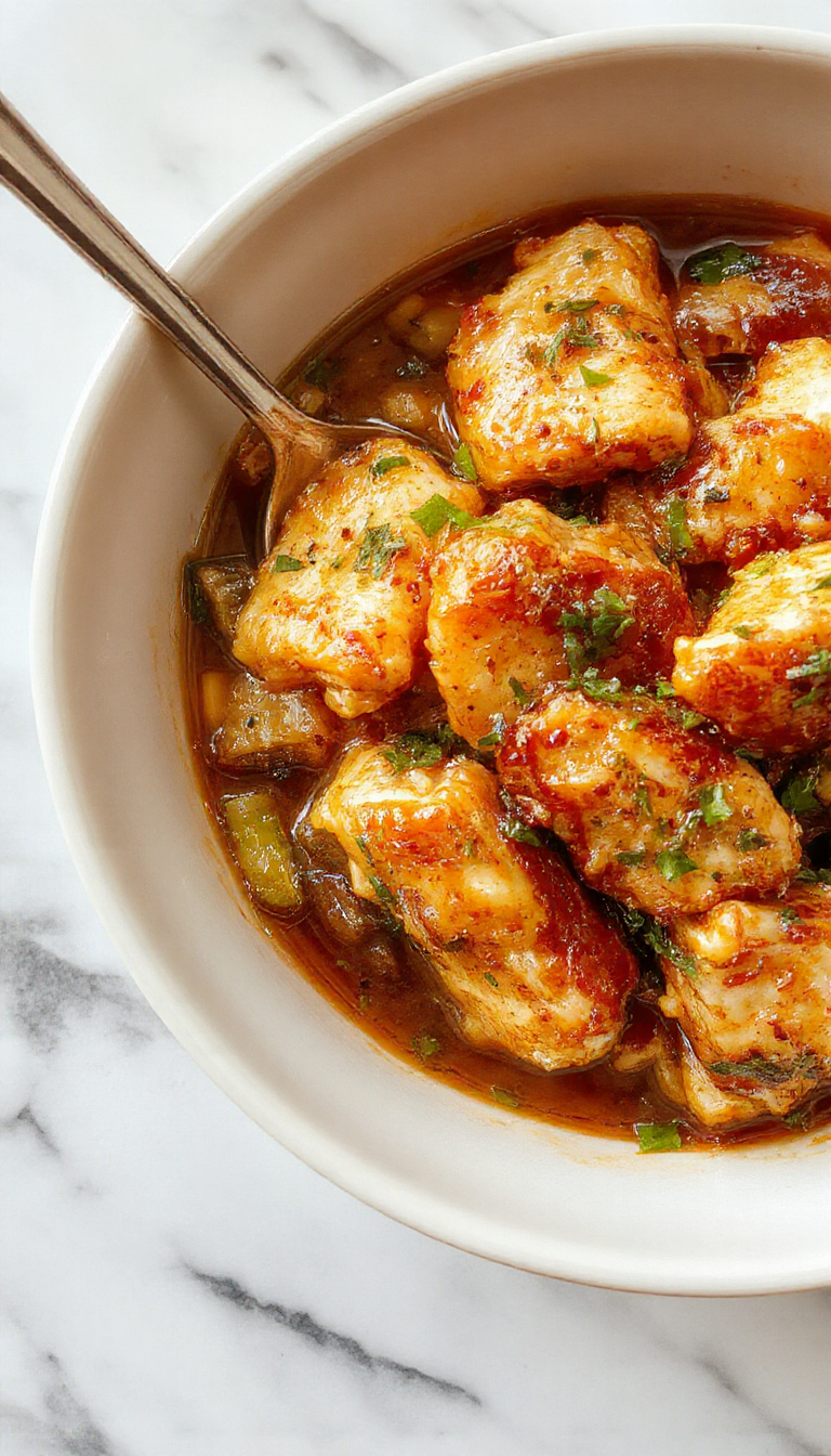 Colorful Chicken Ramen Stir Fry served in a white bowl with vibrant vegetables, tender chicken pieces, and glossy noodles topped with sesame seeds and chopped green onions, styled with chopsticks on a rustic wooden table.