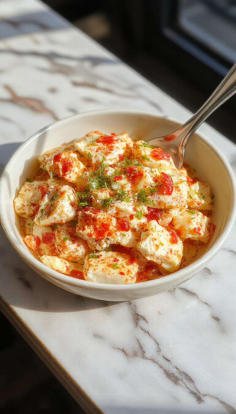 A beautifully plated elegant crab salad featuring fresh crab meat, leafy greens, cherry tomatoes, and a lemon vinaigrette drizzle, garnished with chives.