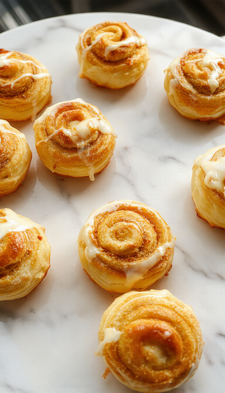 A warm, freshly baked plate of Golden Morning Rolls displayed with a pat of butter melting on top, surrounded by a cozy breakfast setting.
