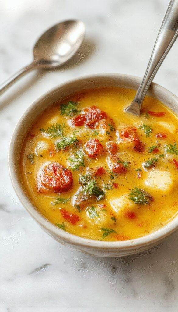 A vibrant bowl of Italian Penicillin Soup featuring a rich, golden broth with swirling herbs, tender pieces of chicken, slices of lemon, and a sprinkle of fresh parsley, all presented on a rustic wooden table with bread slices on the side, steam rising from the hot soup highlighting its warmth and comforting appeal.
