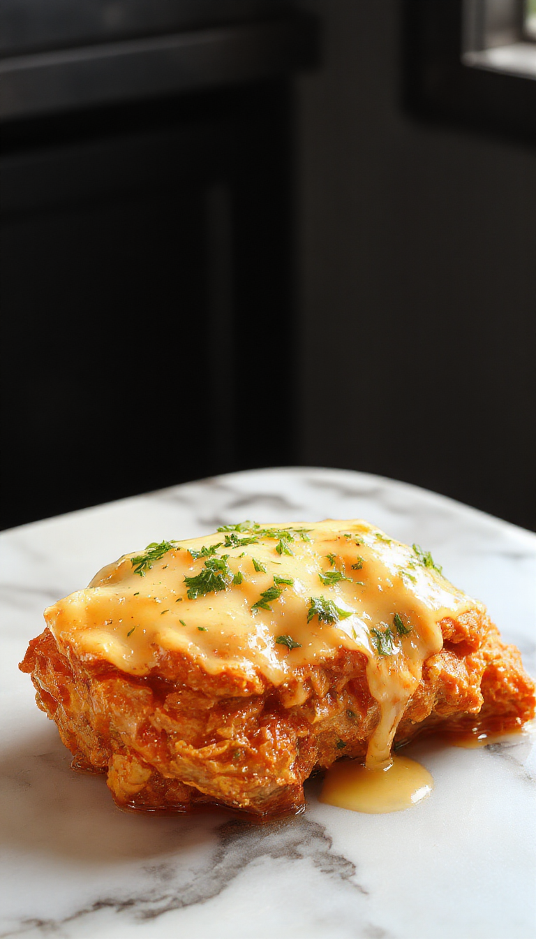 A vibrant plate of butter chicken with tender, golden-brown chicken pieces coated in a rich, creamy orange curry sauce. The dish is garnished with fresh cilantro and served alongside fluffy basmati rice on a rustic white plate, with a backdrop of colorful Indian spices and a sprig of coriander for visual appeal.
