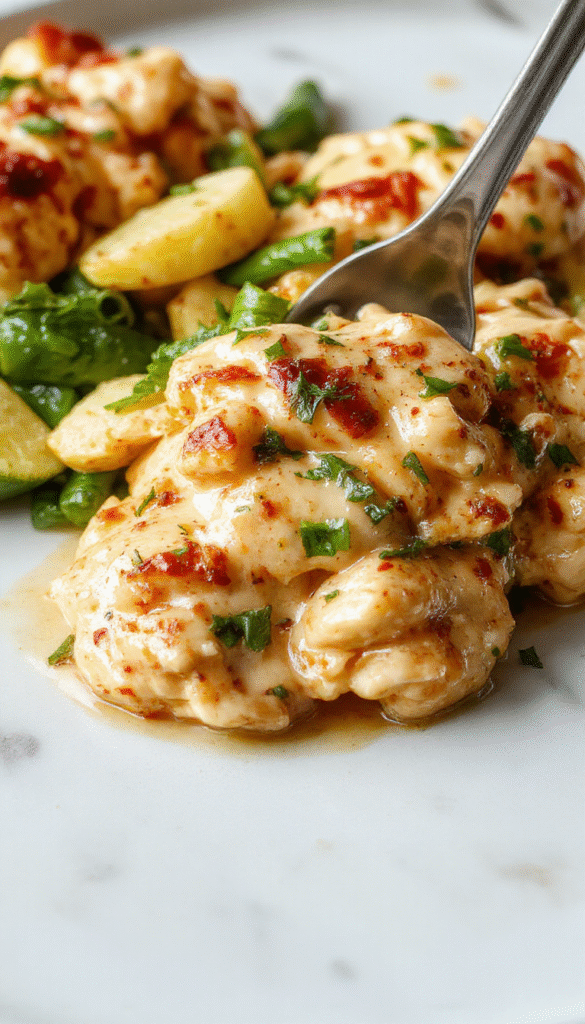 A vibrant plate of homemade butter chicken featuring tender, juicy chicken pieces coated in a rich, buttery tomato sauce with a sprinkle of fresh herbs on top, served in a white bowl against a rustic wooden background with a side of steamed rice.