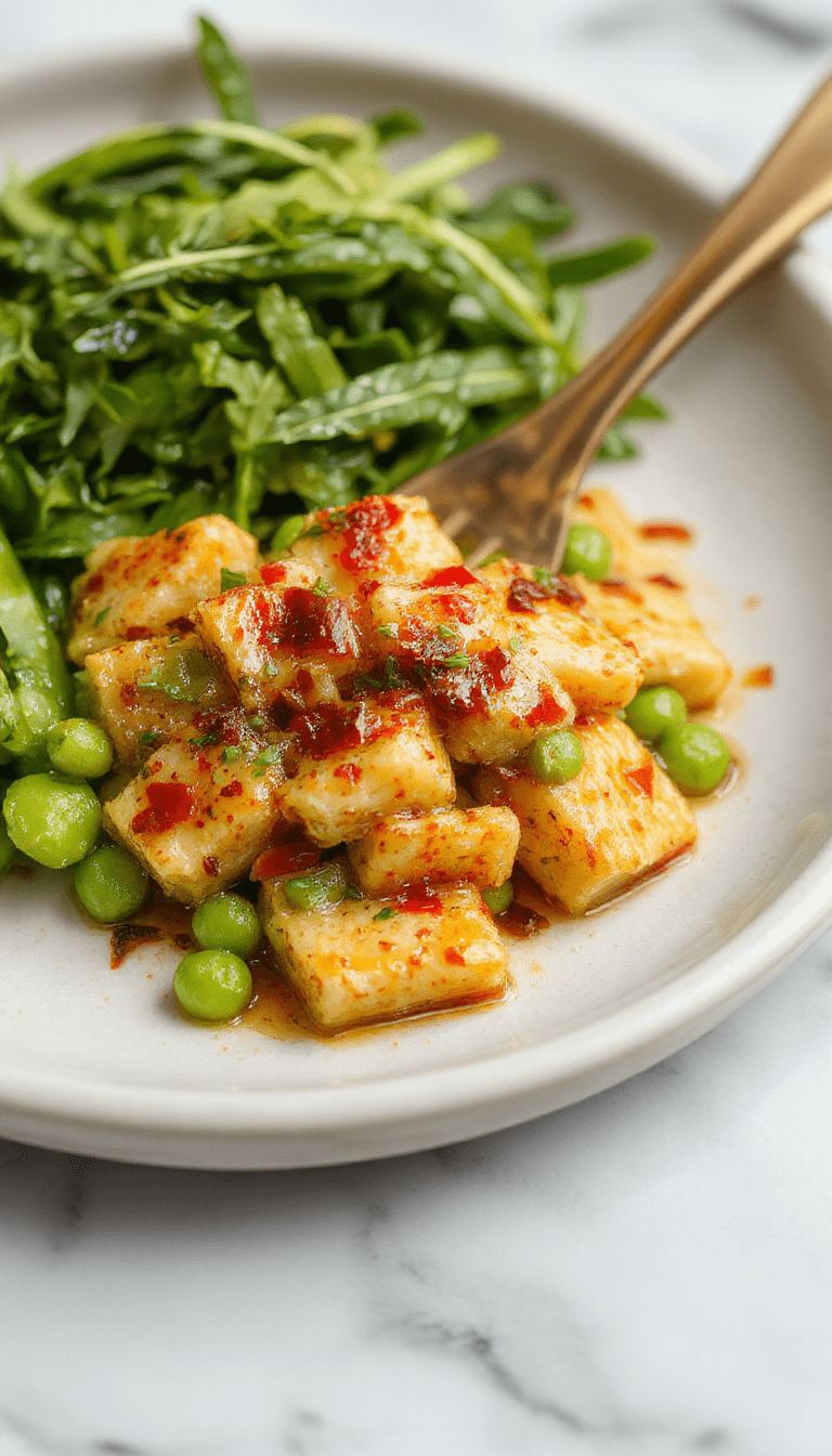 A vibrant plate of cooked green peas garnished with fresh herbs and a sprinkle of black pepper, served on a rustic white plate with a textured wooden background, styled with holiday-themed accents and a festive table setting.