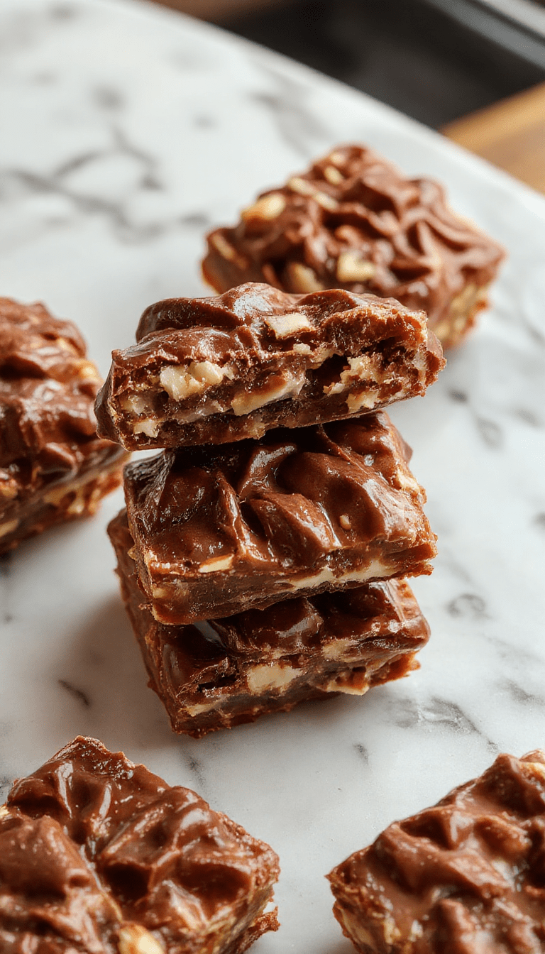 Colorful display of golden-brown turtle bars topped with rich chocolate, caramel drizzles, chopped pecans, served on a rustic wooden platter highlighting textures and layered ingredients.