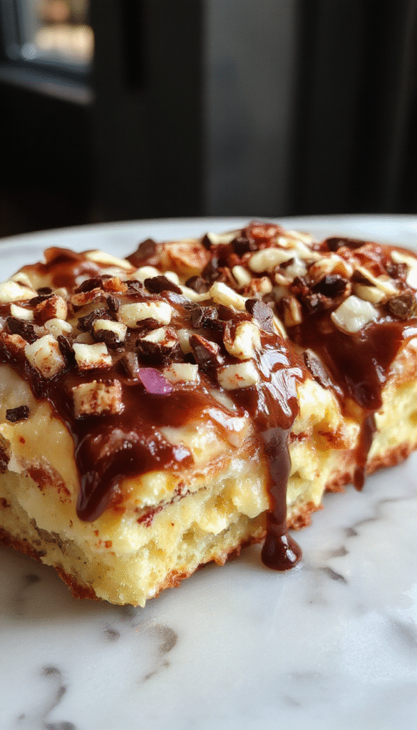 A vibrant, colorful dessert platter featuring a variety of sweet treats with glossy glazes, sprinkles, and fresh fruit garnishes arranged artfully on a sleek white plate, styled with shimmering confetti and a football-themed decoration in the background to evoke a celebratory playoff atmosphere.