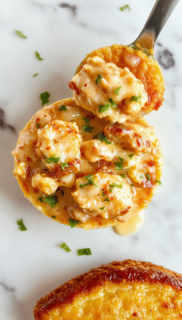 A vibrant bowl of creamy white chicken chili garnished with fresh cilantro and a dollop of sour cream. The chili showcases tender shredded chicken, white beans, and corn in a rich, creamy broth. The bowl is placed on a rustic wooden table, with chunks of toasted bread on the side. The bright colors of the ingredients contrast beautifully with the smooth, velvety texture of the chili, styled with a sprinkle of chopped green herbs for a fresh touch.
