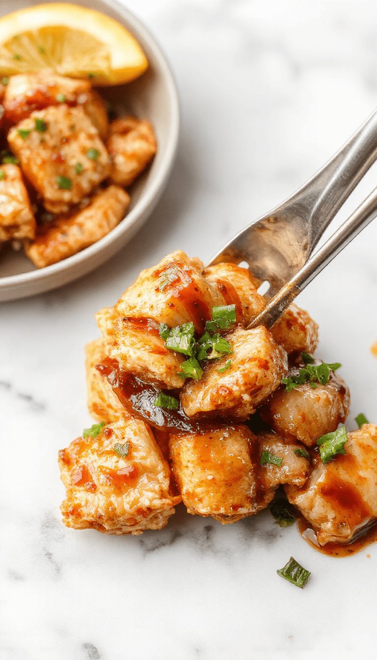 Colorful close-up of a slow cooker filled with tender shredded chicken coated in glossy teriyaki sauce, garnished with sesame seeds and chopped green onions, served on a white plate with steamed rice and broccoli in the background, styled for a cozy family dinner.