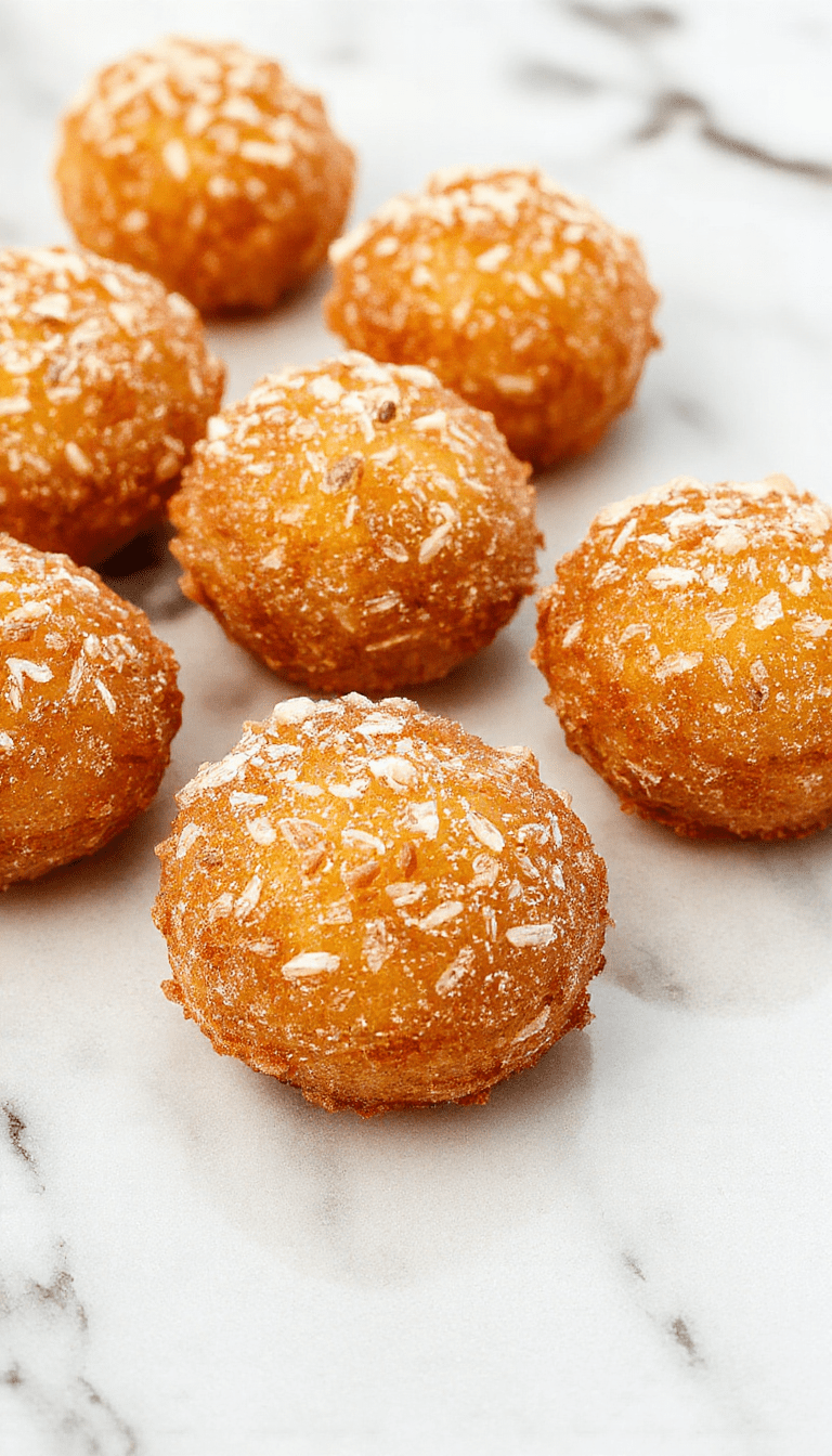 Golden brown fluffy churro bites arranged in a white bowl with cinnamon sugar coating, served on a wooden platter with a sprinkle of cinnamon on top, vibrant background with a hint of powdered sugar and cinnamon sticks, styled for a close-up appetizing presentation with a rustic touch.