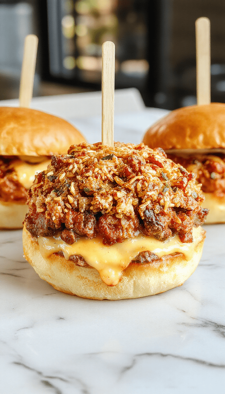 A close-up of a juicy crack burger stacked with melted cheese, crispy bacon, fresh lettuce, tomato slices, and pickles on a shiny brioche bun, with a side of golden fries and a rustic background.