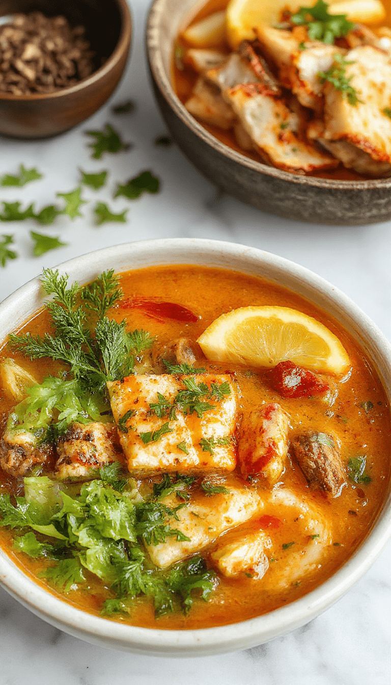 A vibrant bowl of Thai red curry noodle soup featuring steaming broth with red curry sauce, tender noodles, colorful vegetables like bell peppers, carrots, and baby bok choy, garnished with fresh cilantro and lime wedges on a rustic wooden table.