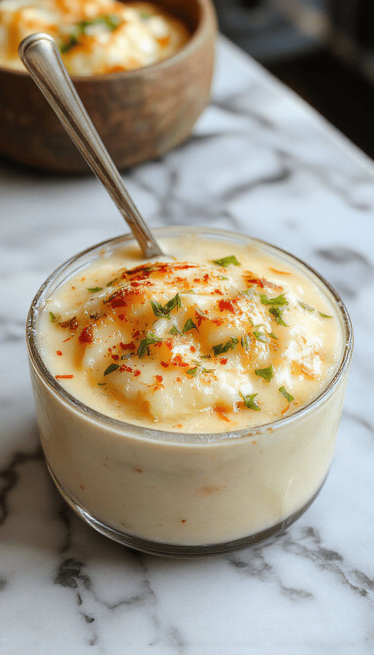 A warm bowl of French onion soup topped with a golden-brown toasted baguette slice and melted cheese, garnished with fresh herbs, set on a rustic wooden table with caramelized onions shimmering in the soup, vibrant colors contrasting with the rich broth and crispy bread.